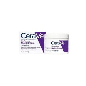 CeraVe Skin Renewing Night Cream Niacinamide, Peptide Complex Moisturizer 1.7 oz